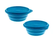 10pc Silicone Foldable Stackable Food Storage Container lunch box