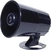 Redback 15W 8 Ohm Plastic Horn Speaker Weather Proof Extension Speaker Black