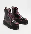 Doc Martens Jadon Max 8 Eye Boots Pink Rub Off