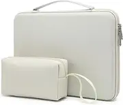 HYZUO 15-16 Inch Hard Shell Laptop Sleeve Case for MacBook Pro 16 M4/M3/M2/M1 2025-2019, MacBook Air 15 M3/M2/M1 2025-2023, 15" Surface Laptop, Razer Blade 15, Beige