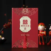 在飛比找樂天市場購物網優惠-請帖婚禮高級ins風結婚邀請函喜帖國風請柬大氣高檔創意中國風