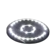 RV Media Waterproof 30 LED 6" 200W Speakers w/ Spacers Black