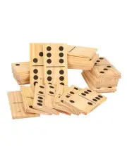 [Jenjo] Mega Outdoor Dominoes Game Set with 28 Pieces 30cm