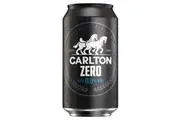 Carlton Zero, Non-Alcoholic Beer, Crisp & Clean Finish, 0% ABV, 375mL (Case of 24 Cans)