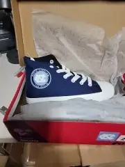 North Carolina FOCO Youth 2-3 Size Canvass High Top Shoes