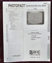 Sams Photofact 4914 Service Manual for RCA 27V570TYX1/X2 (Chassis ITC008FBG)