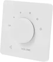 YOSADIER Adjustable Audio Volume Control Switch Tone Panel for Wall Installation Five Level Sound Control Knob Recessed Design for Clean Look Effortless Sound