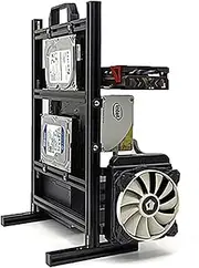 ATX Matx Itx Pc Test Bench Motherboard Stand Open Frame Air Pc Case Test Bench Vertical Water Cooling Aluminum Support Vertical Horizontal Wall Hanging