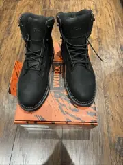 Worx Red Wing M Size 9 , Style 5634 6 Inch Steel Toe Boot, Waterproof All Black