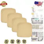 Thick Polyester 24x24x4 Waterproof Cushion Covers - 4-Pack for Chairs & Sofas
