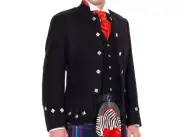 Custom Made Sheriffmuir Doublet Jacket | Scottish Black Doublet Kilt Men Jacket