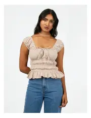[All About Eve] Lenox Check Top in Black