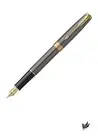 PARKER 2213781 Sonnet Gray GT Fountain Pen Fine Point Gift Box Present