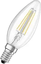 OSRAM Superstar Ultra High Colour Rendering CRI90 Dimmable LED Lamp for E14 Socket, Filament Look, Cool White (4000K), 470 Lumens, Replacement for Conventional 40W Bulbs, Dimmable, Pack of 1