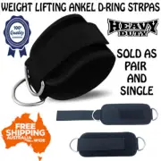 GLADIATOR Weight Lifting Ankle D-Ring pair Pulley Cable Attachment Gym Leg Strap