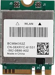XUMIUZIY Wireless Network Card, 4.0 Dual-Band WiFi Stereo WLAN Adapter Lightweight High Perfromance Widely Compatibility Network Card for Computer (2 External Antenna Connection Lines)