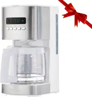 12-Cup Coffee Machine | 1.8L Programmable Drip Coffee maker with Timer