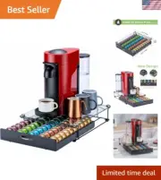 for Vertuo Pod Holder Coffee Pod Organizer for Nespresso Pod Storage Glass To...