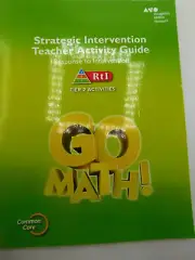 Go Math! Ser.: Go Math! - Strategic Intervention, Grade 1 by Houghton Mifflin...
