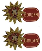 Water slide decal set Wyandotte Borden milk van SHIPPING W/TRACKING