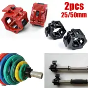Barbell Bar Clamp Spring Collar Clips Gym Weight Dumbbell Lock Lift Muscle Locks