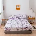 Elastic Printed Fitted Bed Sheet Cover or Pillowcases Mattress Protector Bedding