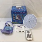 GRG - White Remote Switch Control LED Pool Light Bulb With Manual NEW