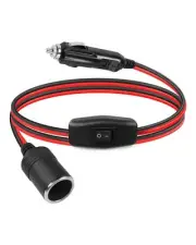GELRHONR Cigarette Lighter Extension Cord, 12V Cigarette Lighter Male Plug to...