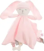 TOYANDONA Comfort Doll Blanket Newborn Towel Animal Soother Plush Pink