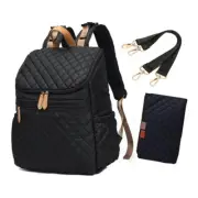 Diaper Bag Backpack, Soft Multi-Function Baby Travel Bag with Changing Pad & Pac