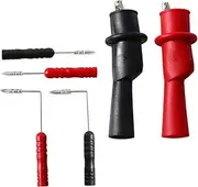 LOPUNER 1 Set Multimeter Test Probes with Clips Versatile Circuit Test for Automotive Electrical Measurements Easy Connection and Accurate Results Compatible with Various Multimeters