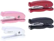 Abaodam Educational Mini Stapler Set 4pcs in White Pink Red Black for Dollhouse Vintage Furniture