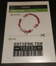Loot Crate - Outbreak Status Temporary Tattoo - Infected / Safe