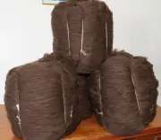 30 lbs Dark Brown Merino WOOL ROVING BULK Natural Undyed Felting Spinning Chunky