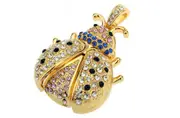 Metal Beetle USB 2.0 Flash Drive 32GB Pen Drives Gift Necklace Memory Stick Crystal U Disk