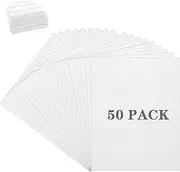 50 Pack White Foam Board 1/8 Inch Foam Core Baking Poster Boards 11 x 14 Inch Polystyrene Mat Sign Center Foams Board Sheet for School Crafts Office Art Display Prints Presentation