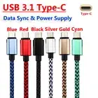 Braided Short USB Type-C Adapter Cable Charger For Samsung Galaxy M14 F15 C55 AU