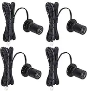 4 Pack Dimmable Mini Spotlights, USB Powered Artificial Light, Adjustable Mini LED Accent Lights, Cabinet Spotlights, 5V for Porch Display Cabinets, Jewelry Cabinets, Entrance Channels