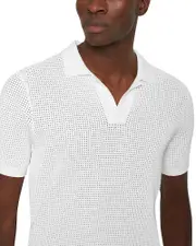 Orlebar Brown Roddy Waffle Knit Mesh Classic Fit Polo Shirt