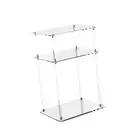 Clear Acrylic Side Table 3 Tier Compact Versatile Furniture Small Bedside Table