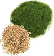 Totority 1 Set Micro Landscape Model Fake Dry Grass Decor Diorama Grass War World Grass Layout Scenery War Game Miniatures Static Grass Scenery Basing Material Fake Grass Stone
