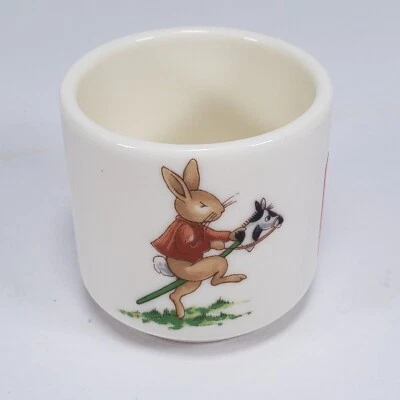 Royal Doulton BUNNYKINS Cup Holder Hobby Horse Walking English Bone China New