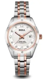 Doxa Nobel Diamonds Sapphire Crystal Stainless Steel Ladies Watch D172RWH