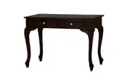 CT Queen Ann Solid Timber 2 Drawer Desk