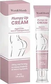 Plumpy Up Cream Butt Enhancement Firming Cream with Maca Root Collagen and Hyaluronic Acid for Fuller Smoother Skin Applicaple for All Skin Types