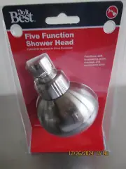 Do it Best 5-Spray 2.16 GPM Fixed Shower Head, Brushed Nickel B828-50BN SIM