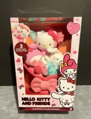✅ 2025 Boxed Hello Kitty & Friends Plush Valentines Bouquet My Melody