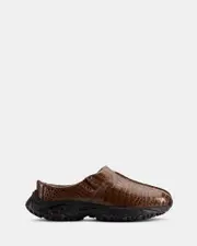 Cur Clog 1 M Brown Croc Lea