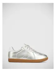 [Wittner] Blaze Metallic Leather Sneaker in Silverware