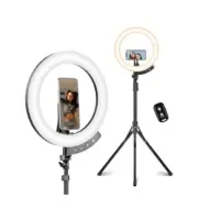 12" Ring Light with 62" Tripod Stand, LED Selfie Circle Light